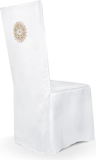 Partydeco Chair cover IHS, white (1 pkt / 1 pc.)