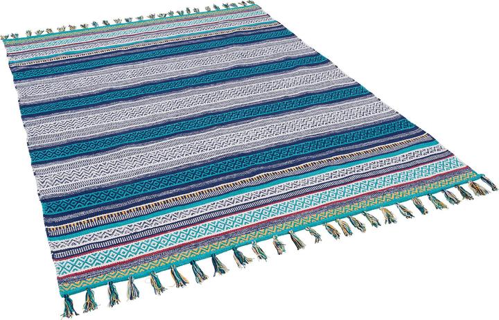 Actual product image Pergamon Kelim Baumwolle Natur Teppich Grace (140 x 200 cm)