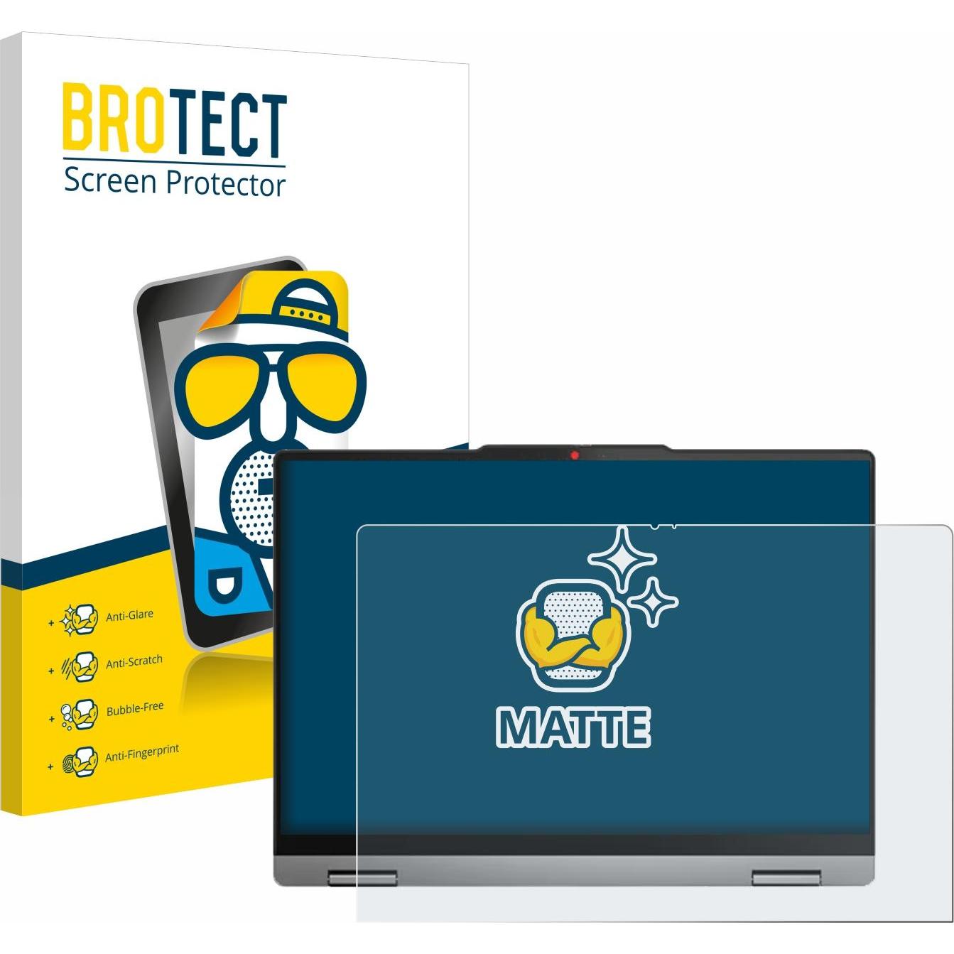 BROTECT Entspiegelungsfolie Displayschutz Displayschutzfolie Folie Matt (14"), Notebook Schutzfolie