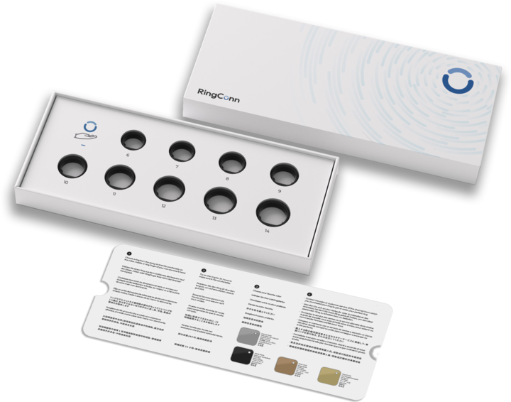 RingConn Smart Ring Gen 2. Sizing Kit