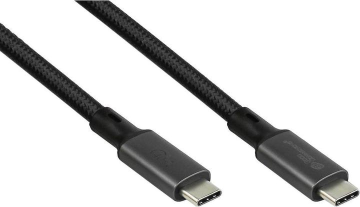Image du produit Good Connections Good Connection Aimant. USB 4.0 3x2 USB-C spiralé noir 1m (1 m, USB 4.0, 240 W)