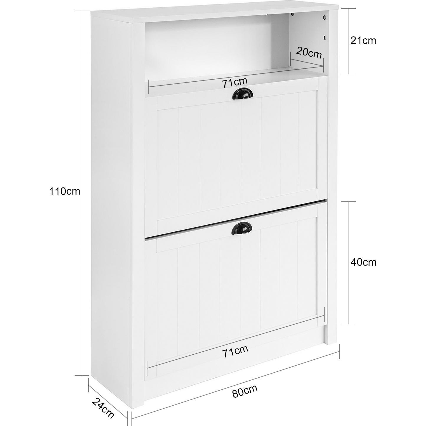 Thumbnail - SoBuy, Schuhschrank, Stanley (80 x 110 x 24 cm)