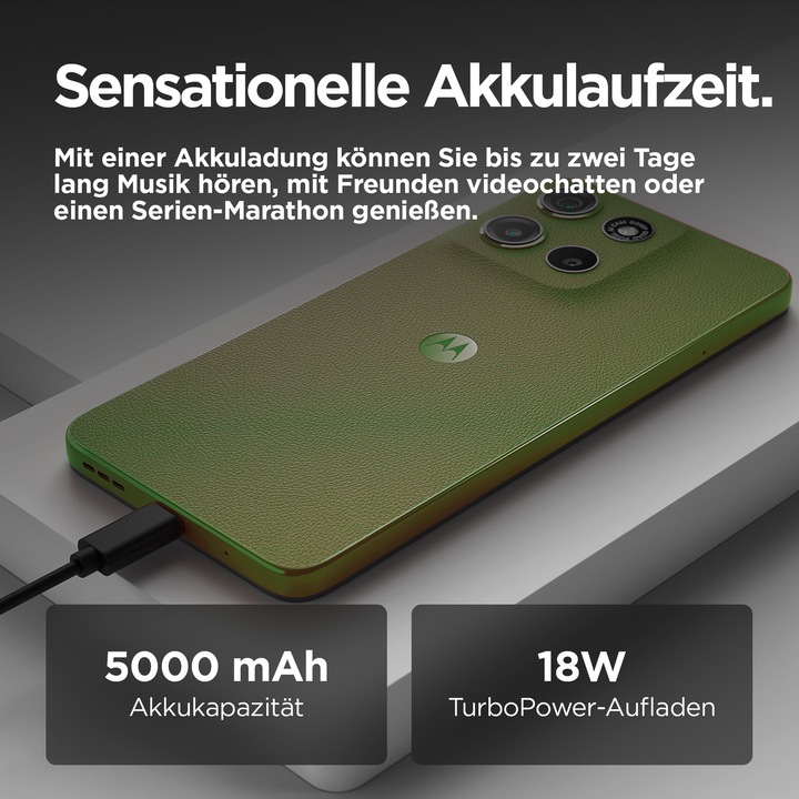 Actual product image Motorola moto g15 (128 GB, Iguana Green, 6.72", Dual SIM, 50 Mpx, 4G)