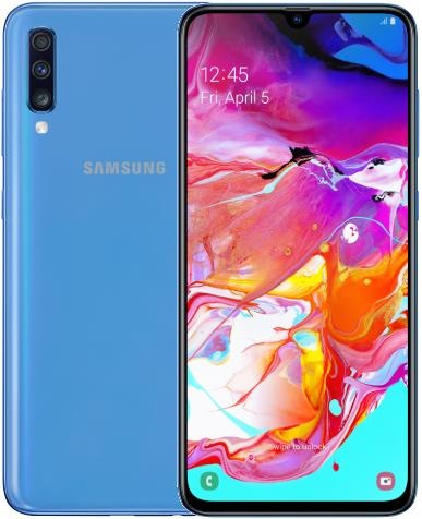 Samsung Galaxy A70 UE (128 GB, Azzurro, 6.70", Doppia SIM, 32 Mpx, 4G)