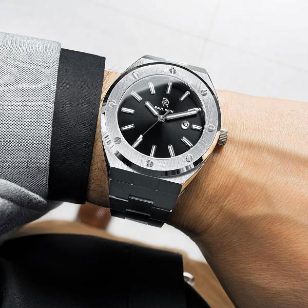 Actual product image Paul Rich Signature Carbon Black (Analogue wristwatch, 45 mm)
