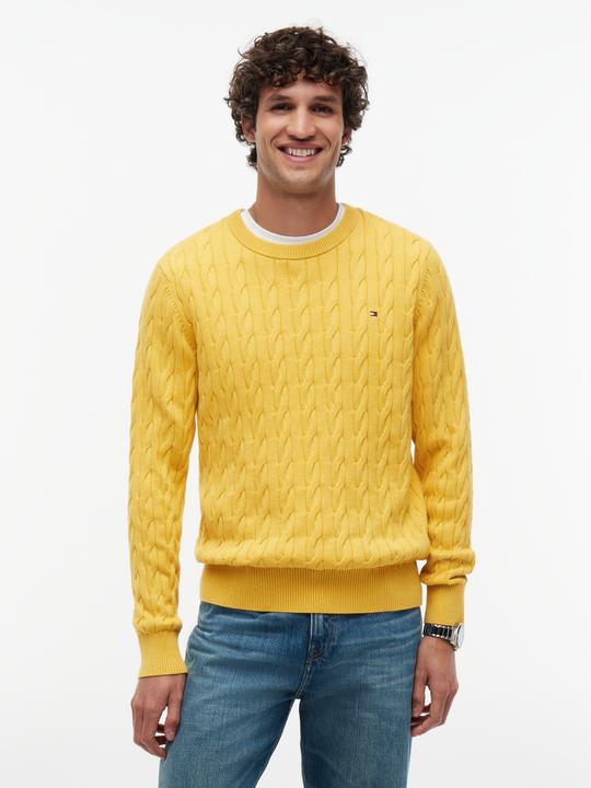 Produktbild Tommy Hilfiger Klassischer Baumwoll-Kabelpullover mit Rundhalsausschnitt (XS)