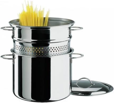 Produktbild Spring Pasta-Set Cristal mit Einsatz und Deckel (Pfannenset + Topfset)
