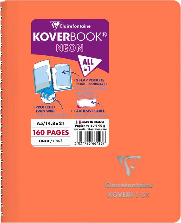 Produktbild Clairefontaine Koverbook (A5, Liniert, Kein Einband)