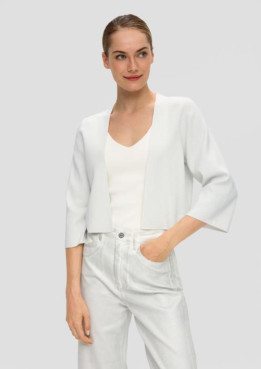 Actual product image s.Oliver Strickjacke Kurze Strickjacke mit Metallic-Garn (46)