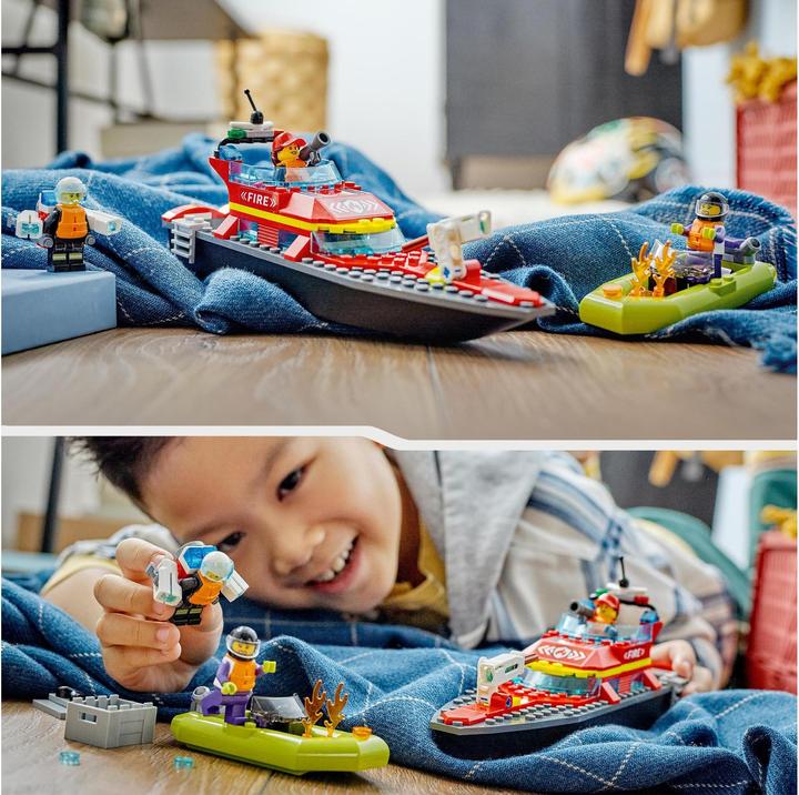 Produktbild LEGO Feuerwehrboot (60373, LEGO City)