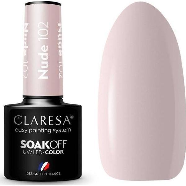 Claresa, Nagelpflegemittel, Soak Off UV/LED Nude hybrid polish 102 5g (5 ml)