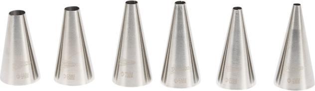 Patisse Inox hole piping nozzle set (Nozzle)