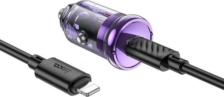 Immagine prodotto Hoco Auto charger car charger Type C + cable Type C to Lightning PD QC3.0 30W Z53 purple