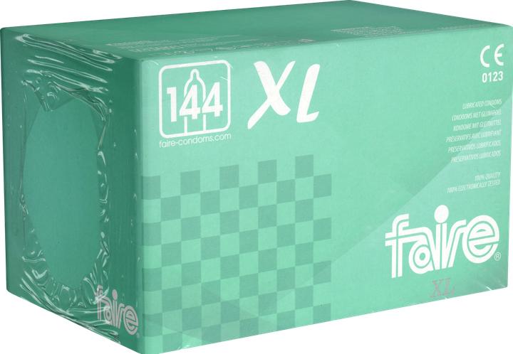 Actual product image Faire XL" 144 single, moist condoms in bulk pack - size XL (144 pcs.)