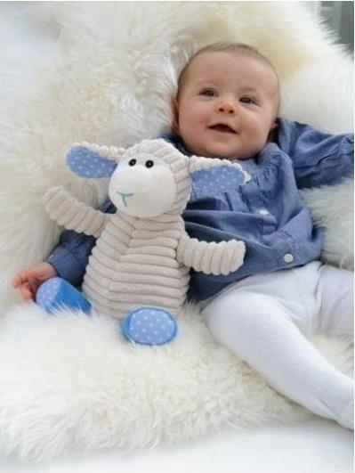 Produktbild Warmies Baby Schaf blau Wärmestofftier