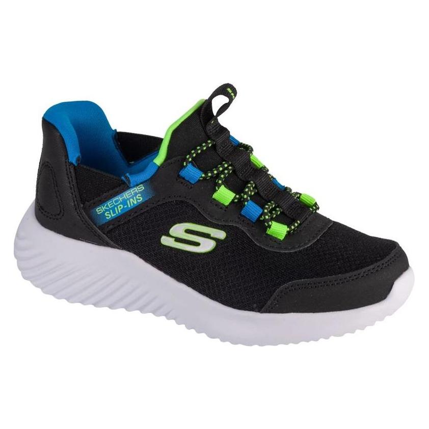 Skechers, Meisjes, Sneakers, Slip-ins, Bounder - Brisk-Burst Zwart, Zwart, (30)