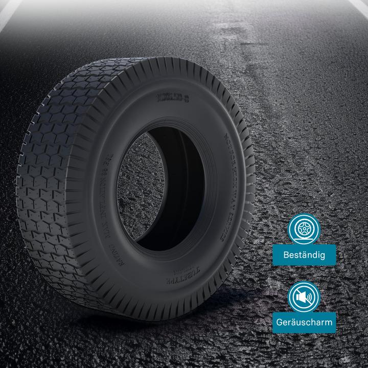 Actual product image Wiltec Lawn mower tyre 16x6.50-8 4PR for ride-on mowers hand carts (Lawn mower, Garden machinery spare parts)
