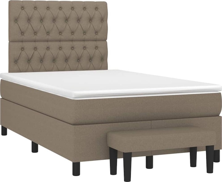 Produktbild VidaXL Bo x springbett mit Matratze 120 x 190 cm Stoff (120 x 190 cm)