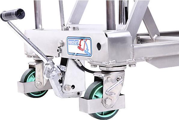 Immagine prodotto kaiserkraft Piano di sollevamento a pantografo in acciaio inox (250 kg)