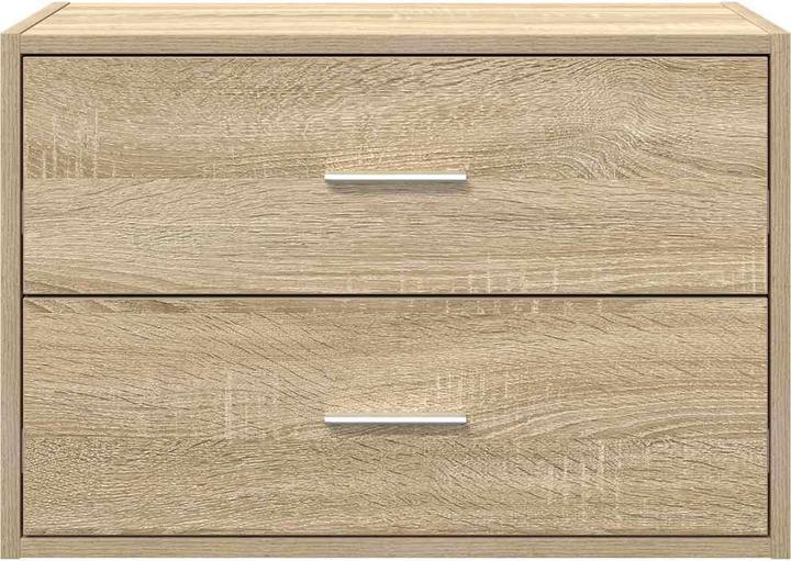 Produktbild VidaXL Schrank mit 2 Schubladen Sonoma-Eiche 60x31x40cm Holzwerkstoff (60 x 31 x 40 cm)