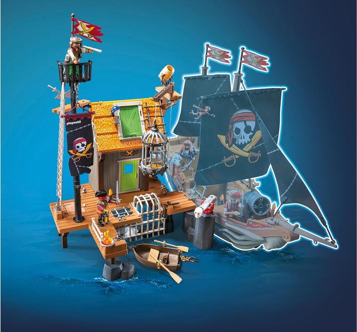 Actual product image Playmobil Pirate harbour with pirate prison