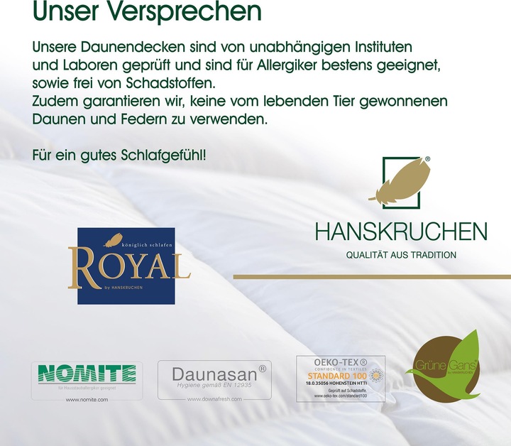 Produktbild Hanskruchen Royal (1120 g, 200 x 220 cm)