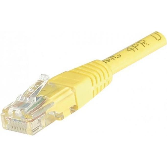 Exertis Connect Patchkabel, CAT.6, U/UTP, ungeschirmt, Kupfer, gelb, 2 m Patchkabel mit Rastnasenschutz (U/UTP, CAT6, 2 ...