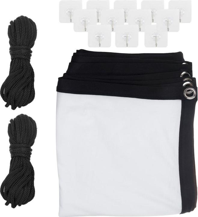 Produktbild Maclean Projektionswand 150 330x187cm 25mm Rand 16:9 Spannhaken MC-167 (150", 16:9)