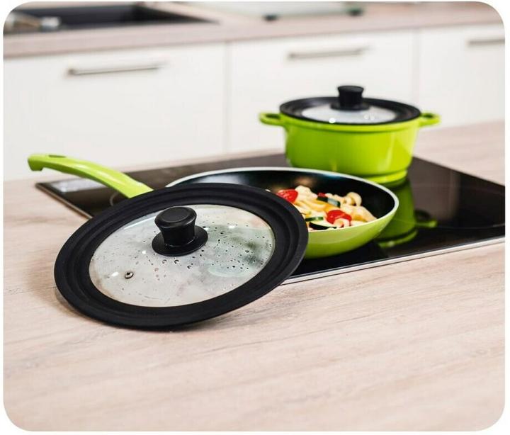 Produktbild Xavax Deckel Universaldeckel mit Dampfloch für Töpfe und Pfanne (21 cm, Glas, Kunststoff)