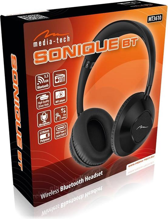 Image du produit Media-Tech Sonique Bt Wireless Hearts Mt3610 (ANC, 8 h, Sans fil)