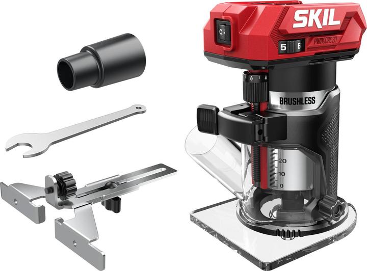 Actual product image Skil VA1E3170CA Accu edge Oberfräse 20V Compact bürstenlos exkl. Akkus und Ladegerät