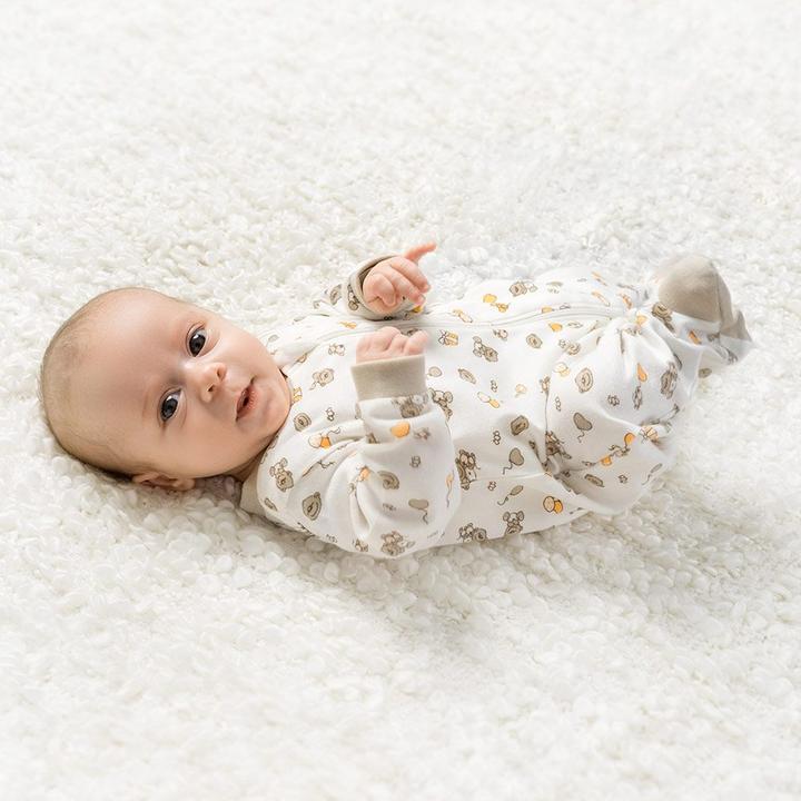 Produktbild Jacky Baby Schlafanzug Einteiler - 2er Pack - Lovely Bear Offwhite Baby-Schlafanzüge (68)