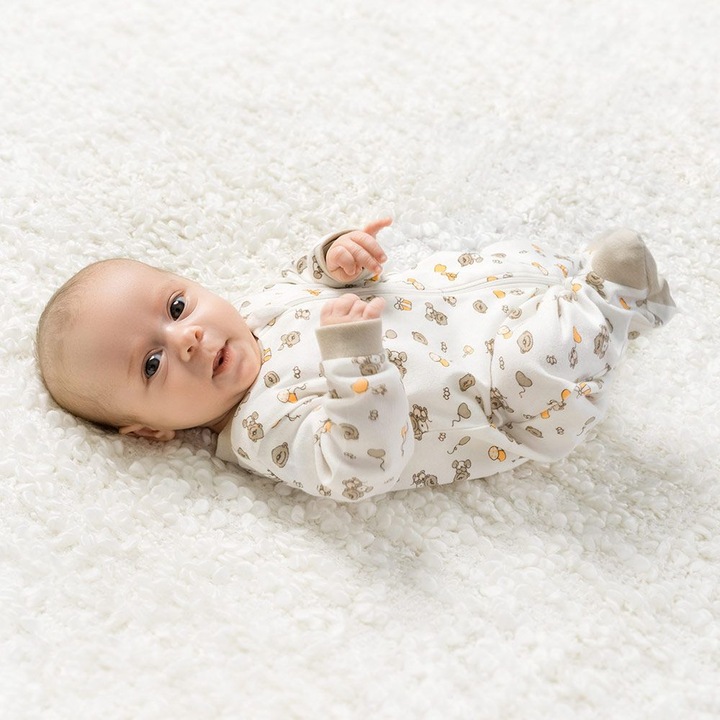 Produktbild Jacky Baby Schlafanzug Einteiler - 2er Pack - Lovely Bear Offwhite Baby-Schlafanzüge (68)