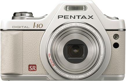 Pentax Optio I-10, 12 MPixel, zoom 5x, design retrò, bianco (1/2,3'')