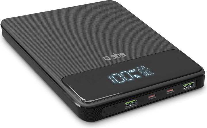 SBS Ultra-slim, 20,000 mAH, 100 Watt powerbank (20000 mAh, 100 W)