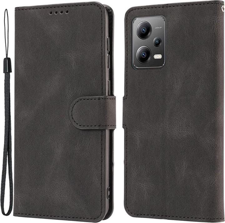 Actual product image Cover-Discount Xiaomi Redmi Note 12 Pro+ - Leather Case Cover black (Xiaomi Redmi Note 12 Pro+)