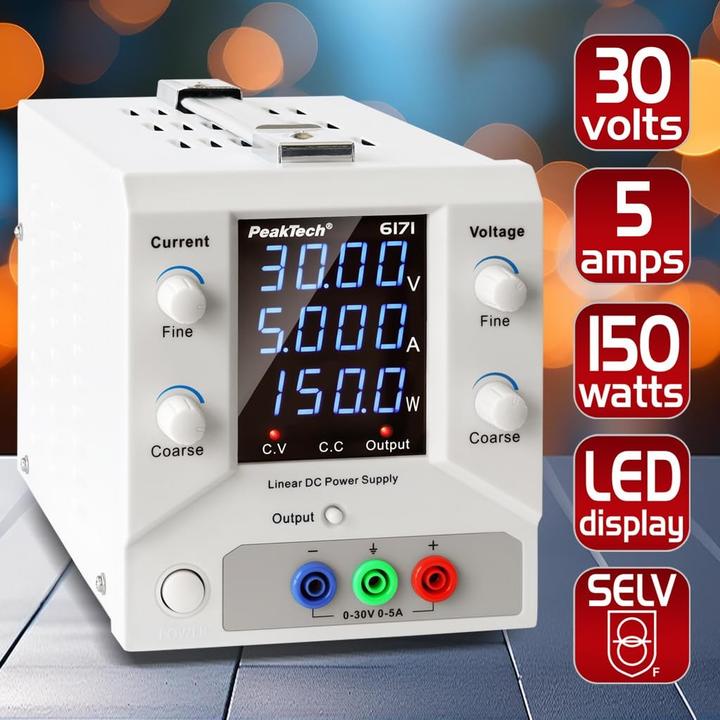 Actual product image Peaktech Laboratory Power Supply