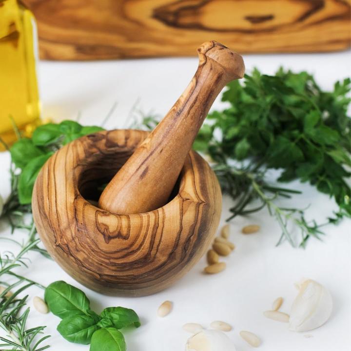 Immagine prodotto Hofmeister Holzwaren 2x mortaio e pestello in legno d'oliva