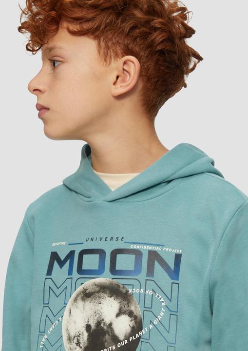 Produktbild s.Oliver Sweatshirt Wärmender Sweatshirt-Hoodie mit Frontprint (170, 176)