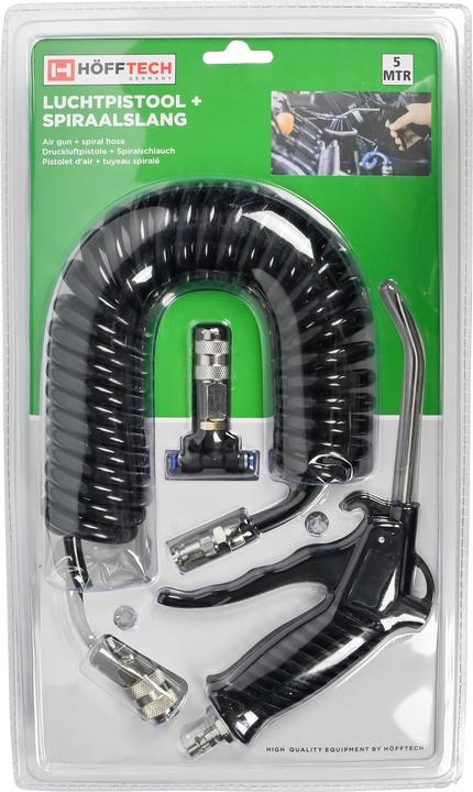 ProPlus Pistolet à air + tuyau spiralé 5 m