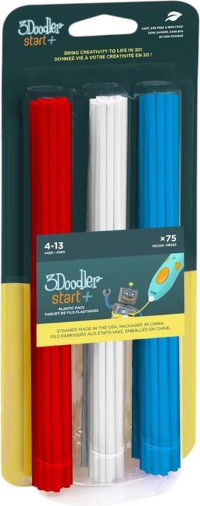 3Doodler Start 3DS-ECO-MIX1-75 (PLA, 2.50 mm, 90 g, Rot, Weiss, Blau)