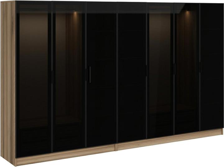 Oak, Schwarz, Glass