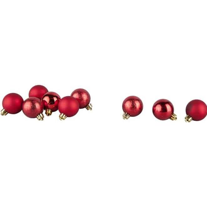 MICA Living, Christbaumschmuck, Christbaumkugeln - rot - Ø ca. 4 cm - 12 Stück (12 -teilig)