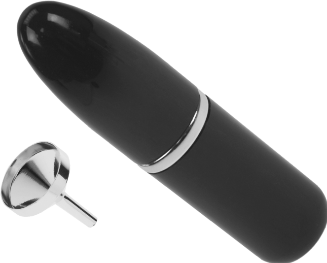 Immagine prodotto Nebulizzatore tascabile nero da 4 ml + imbuto argento in confezione regalo (4 ml)