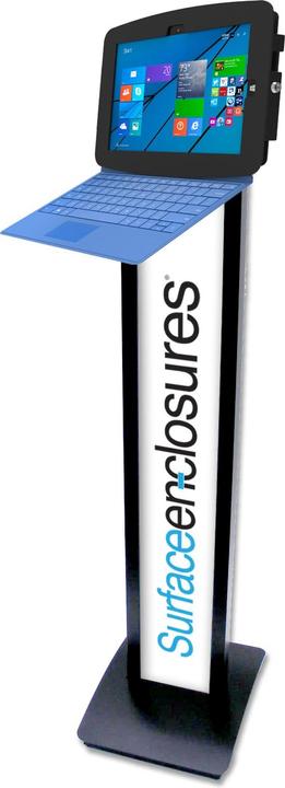 Produktbild Compulocks BrandMe Surface Pro 7 Galaxy TabPro S Floor Stand Kiosk Black