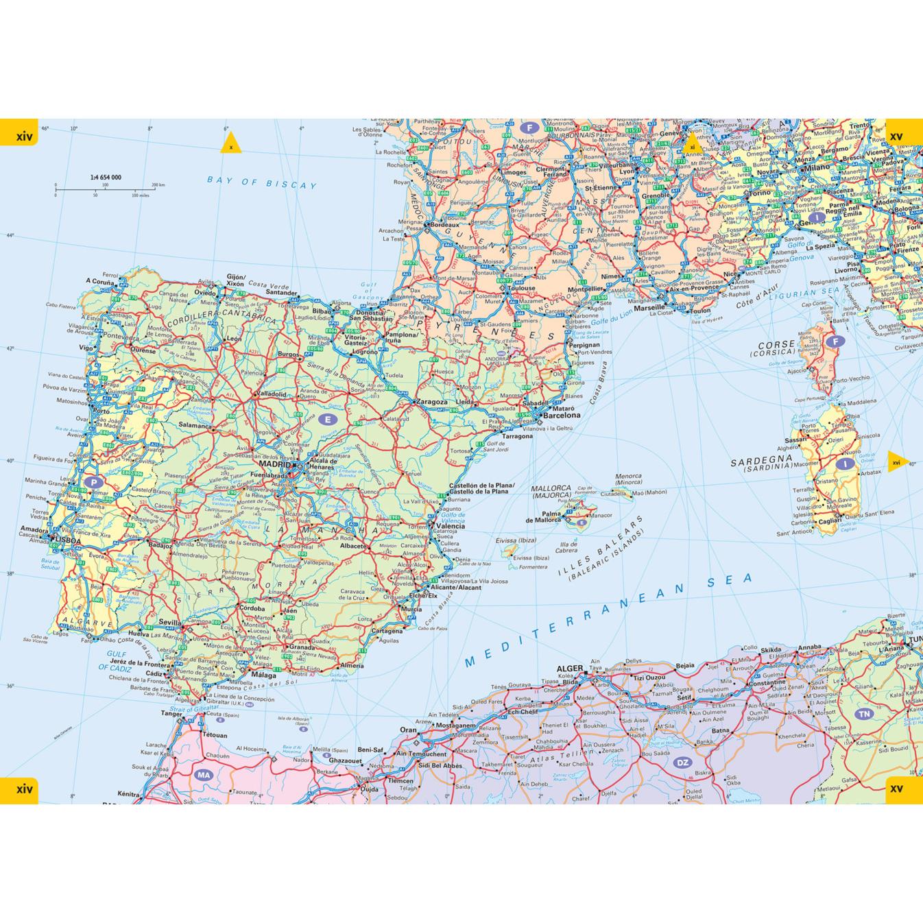 Thumbnail - Essential Road Atlas Europe, Landkarte