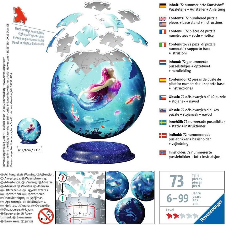 Produktbild Ravensburger Bezaubernde Meerjungfrauen (72 Teile)