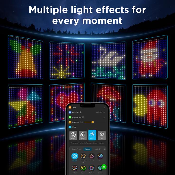 Actual product image Govee Curtain Light (RGBIC, 150 cm, Indoor)