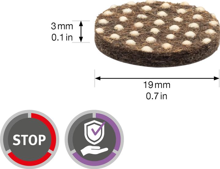 Produktbild Antirutschpad ø 19 mm 16 Stk. (16 Stk.)