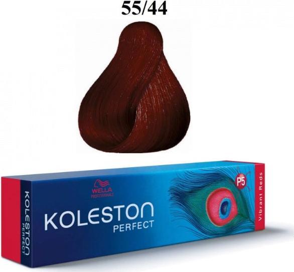 Produktbild Wella Koleston Perfect Hair Color 55/44 Light Brown and Red Intensive 60ml (Intensives Hellbraun Rot)